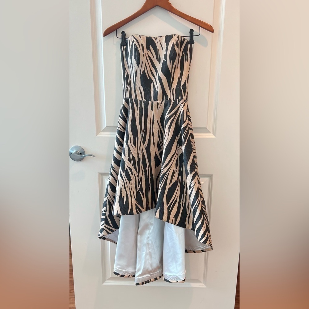 NWT Maslovi Jovani NWT High Low Strapless Corset Midi Dress